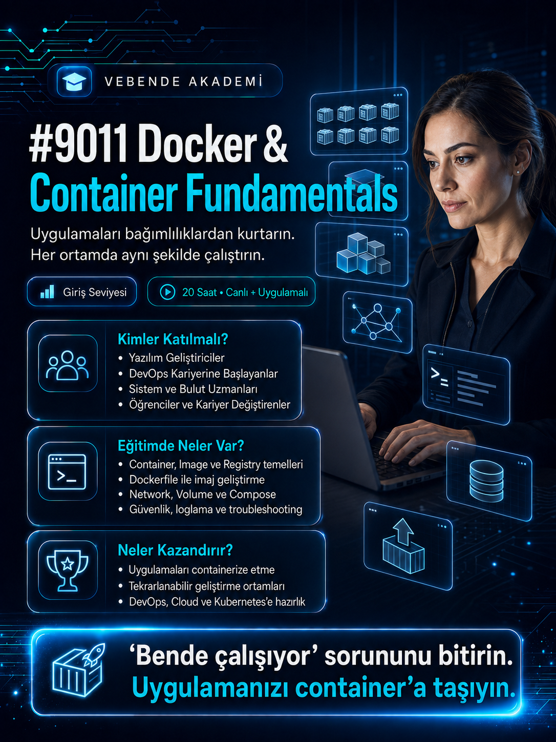 Docker & Container Fundamentals Kampanya Afişi